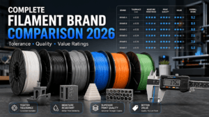 Complete Filament Brand Comparison 2026 - 3DPut